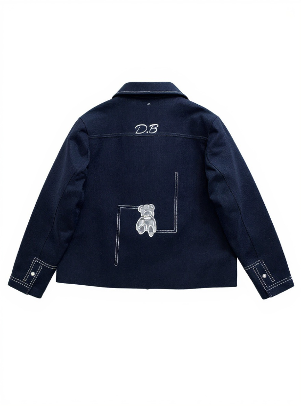 درشل کت خرسی سرمه ای