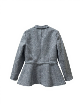 بیسادی کت شنل پولکی کلوش آبی