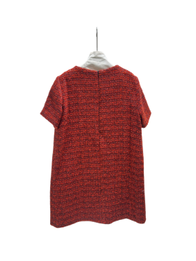 بیسادی پیراهن شنل یقه سنگ چهار خانه