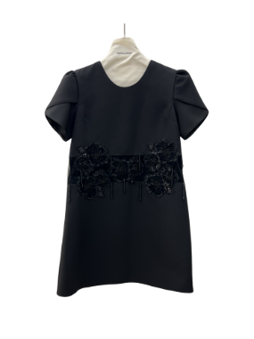 ساغر پیراهن مشکی شکم تور