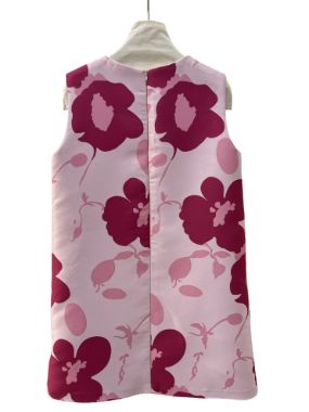 بیسادی پیراهن صورتی سرخابی گل