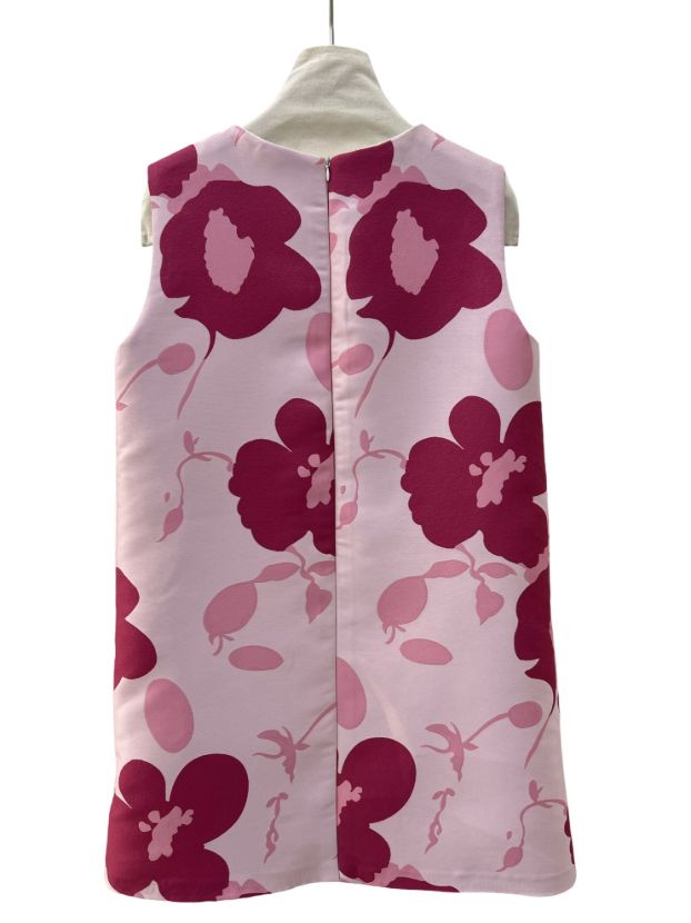 بیسادی پیراهن صورتی سرخابی گل