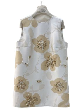 بیسادی پیراهن شتاره صدفی شامپاینی گل