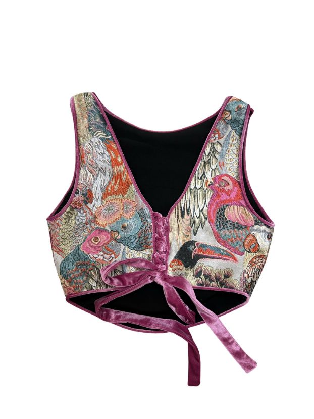 هوریا تاپ طوطی صورتی