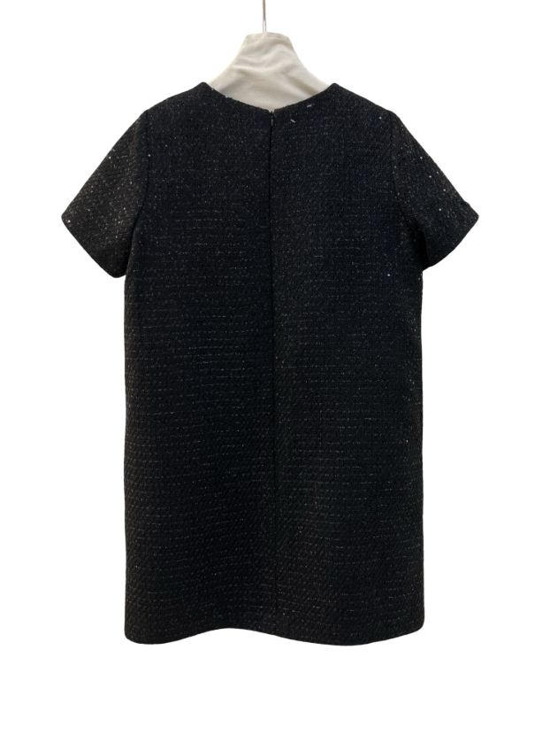 بیسادی پیراهن شنل مشکی ۴ جیب کار شده 