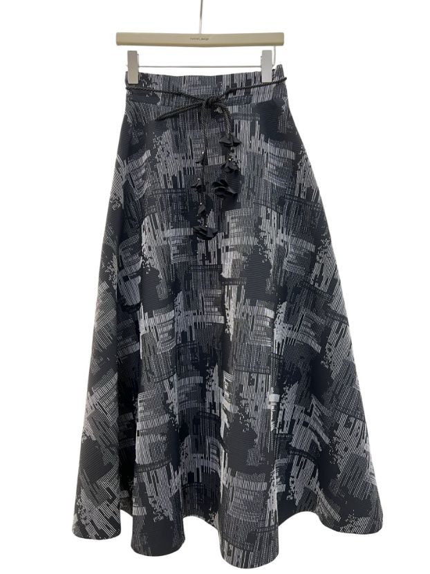 فالانژ دامن ژاکارد گل طرح دار