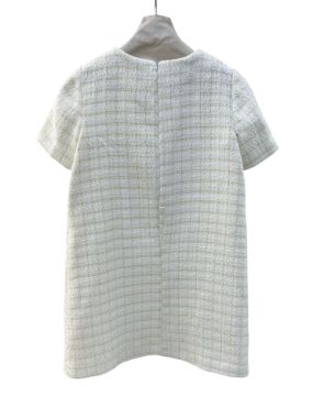 پیراهن شنل کرم یقه سنگ