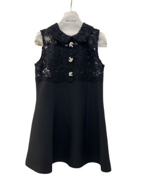 ساغر پیراهن مشکی دانتل مشکی