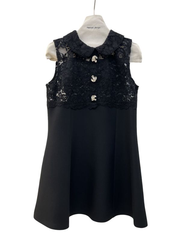 ساغر پیراهن مشکی دانتل مشکی