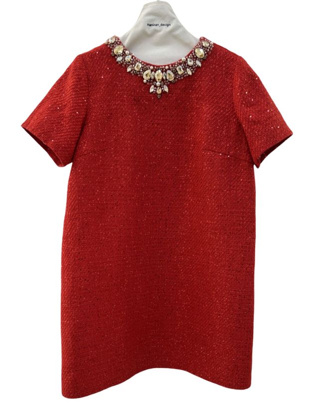 بيسادى پیراهن شنل یقه سنگ پولکی