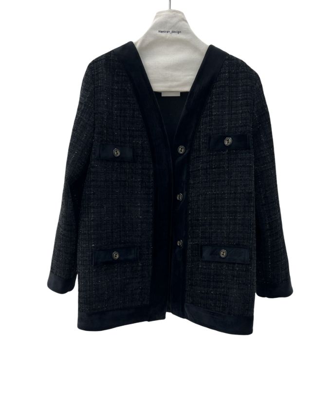 فالانژ کت شنل مخمل مشکی