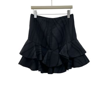 سیپورا دامن چین دار مشکی