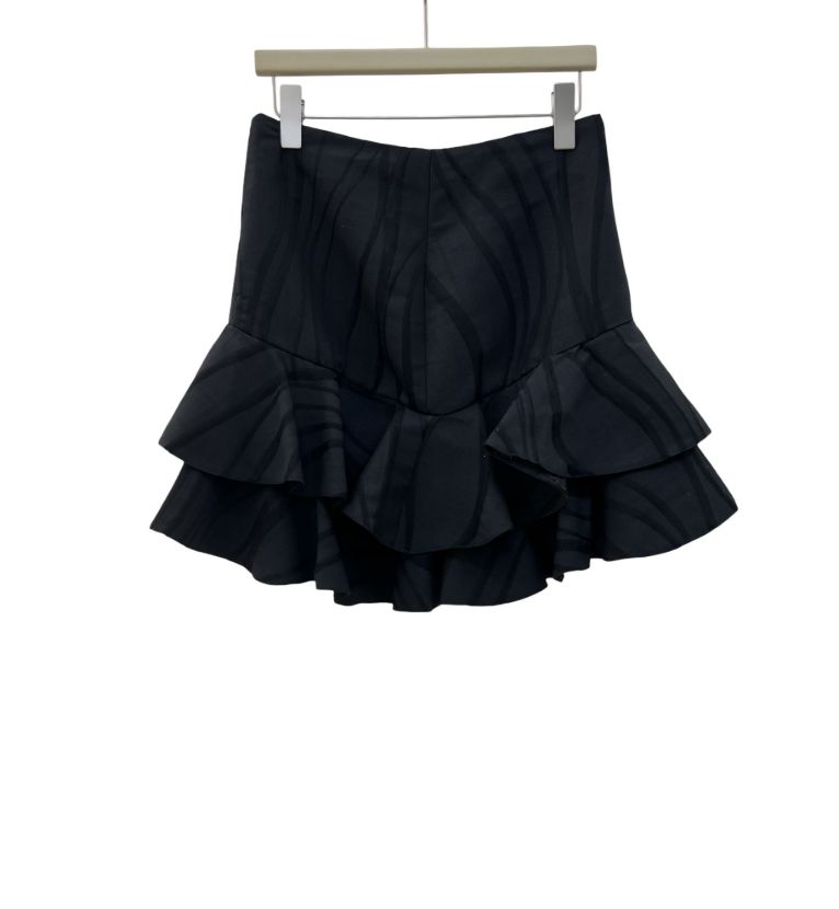 سیپورا دامن چین دار مشکی