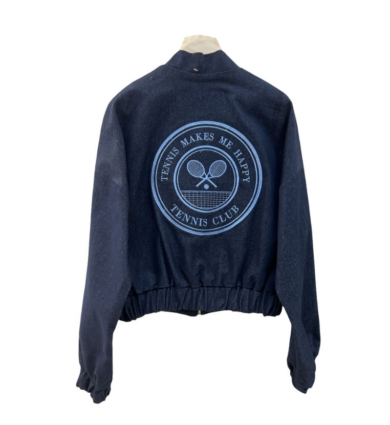 ساراچ بامبر جین تنیسی سرمه ای