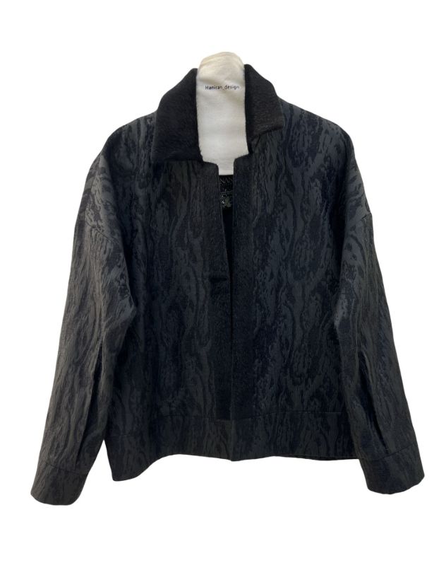 موند کت موهر مشکی با خز سمور