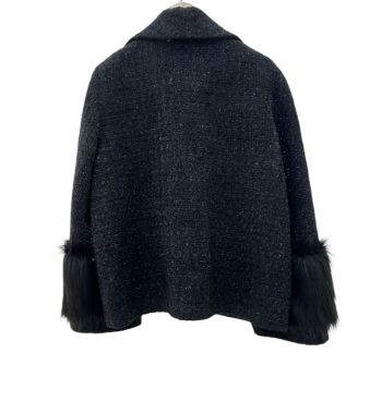 بیسادی کت شنل مشکی شاین