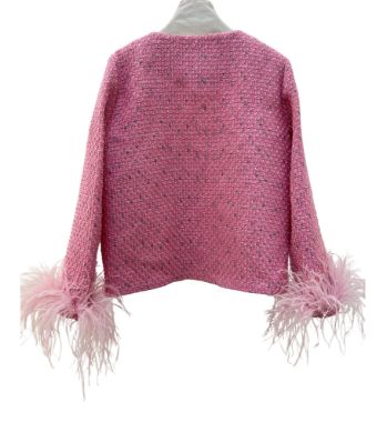 بیسادی کت شنل پر صورتی