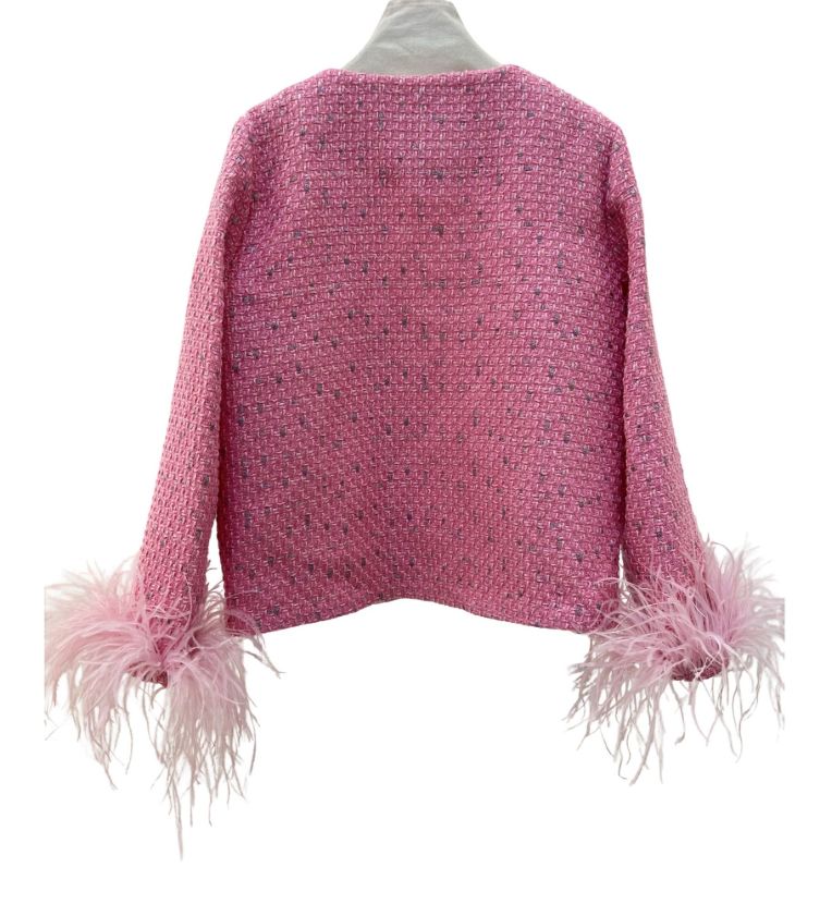 بیسادی کت شنل پر صورتی