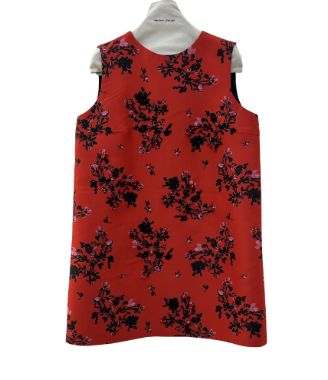 بیسادی پیراهن قرمز مشکی گل قرمز