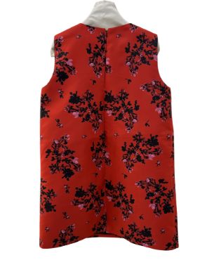 بیسادی پیراهن قرمز مشکی گل قرمز