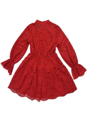 بیسادی پیراهن دانتل قرمز گوجه ای