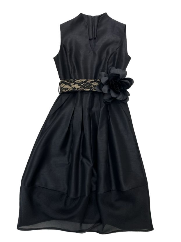 می پیراهن تافته خمره ای مشکی