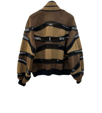 سیپورا بامبر تیکه دوزی جیر قهوه ای