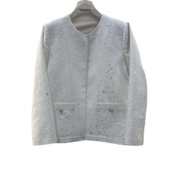 بیسادی کت پولکی سفید