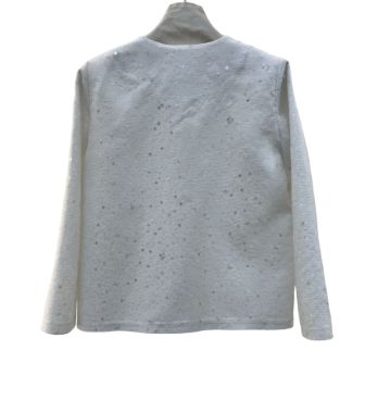 بیسادی کت پولکی سفید