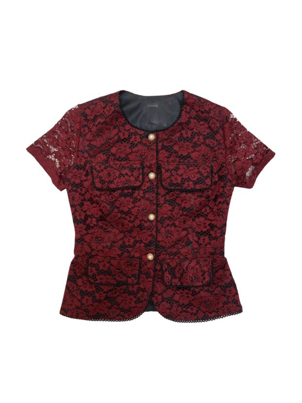 فلور کت و دامن گیپور مرواریددوزی