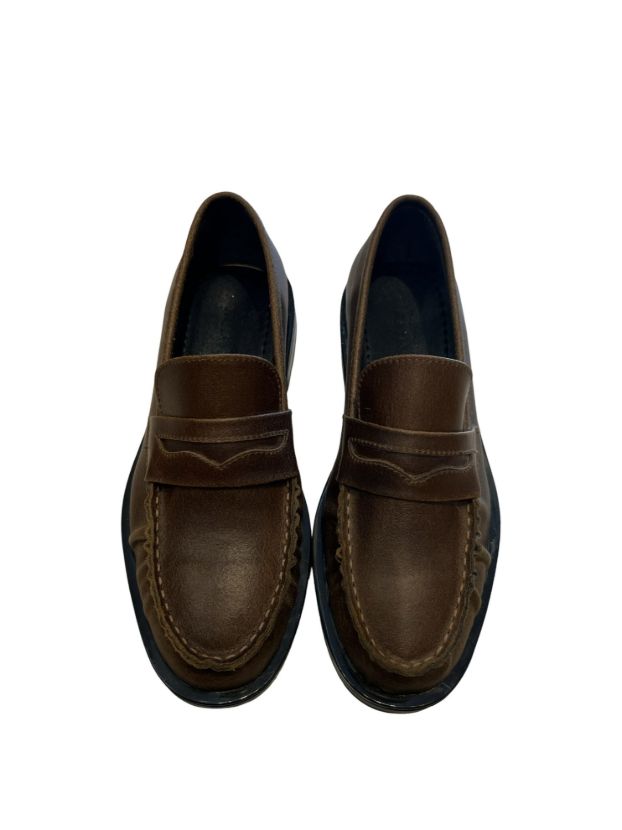 هانیران کفش کالج چرم قهوه ای