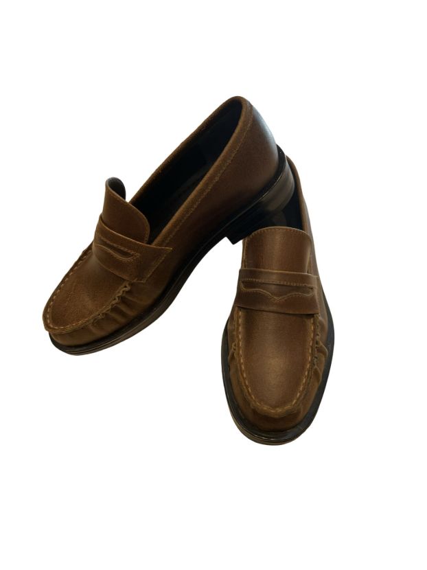 هانیران کفش کالج چرم قهوه ای