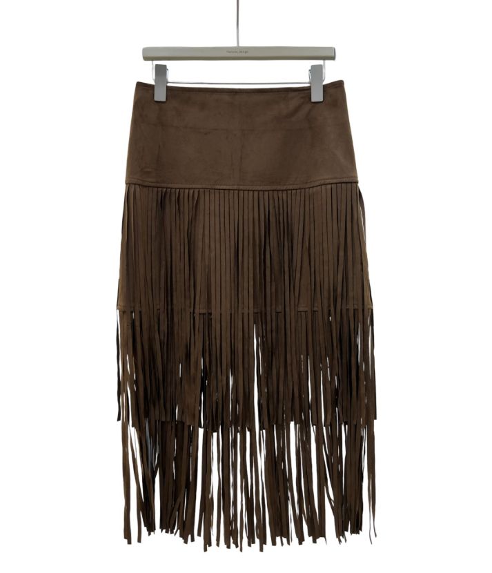 سسپورا دامن ریش جیر قهوای بلند