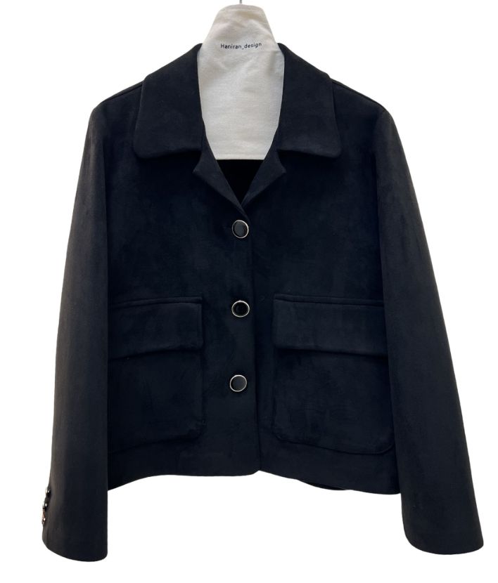 من تن black hourse کت جیر مخمل کوتاه