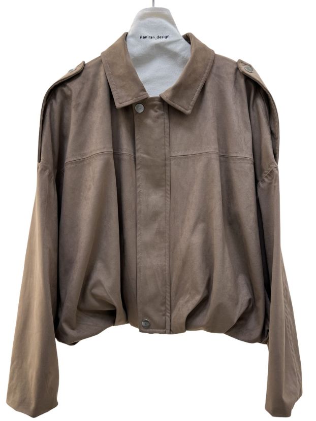 هانیران کت پفکی جیر زیپی شتری