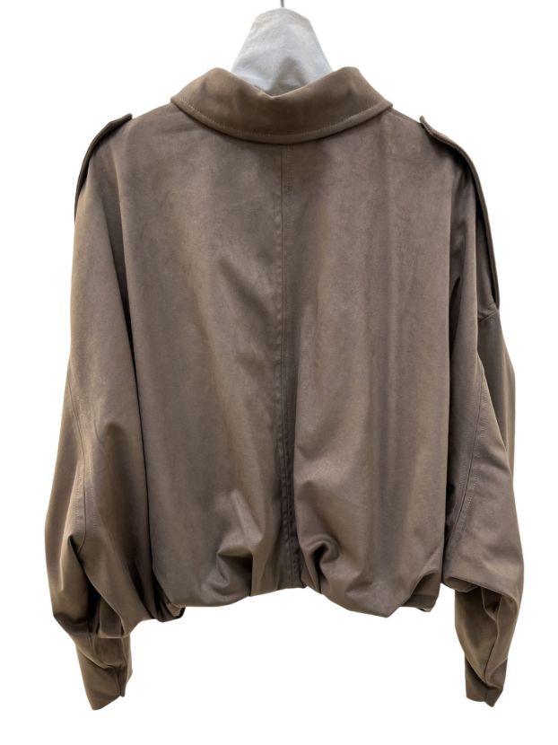 هانیران کت پفکی جیر زیپی شتری