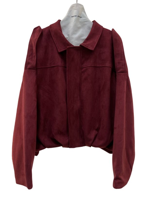 هانیران کت پفکی جیر زیپی زرشکی